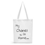 Load image into Gallery viewer, My Chanel Is At Home Personalized Canvas Tote | Purposeful, Gender-Free Tote Bags Designed by ZESTLY