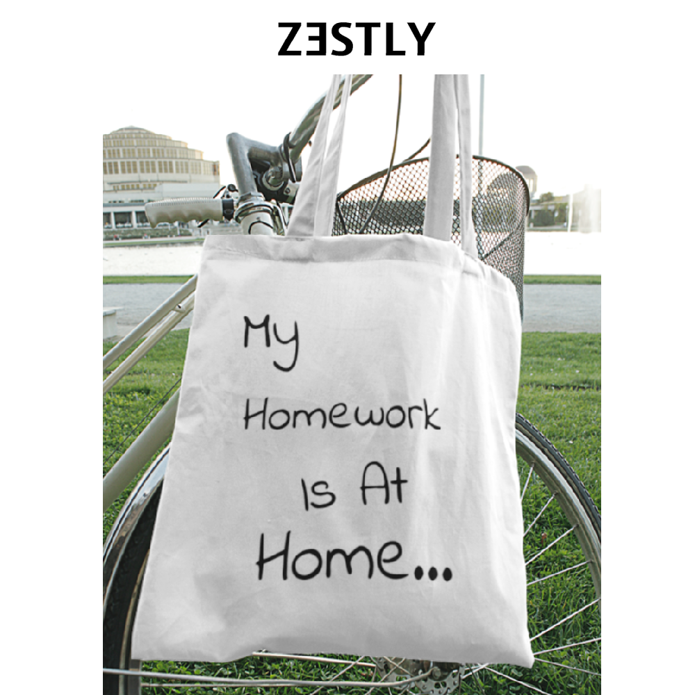 My Chanel Is At Home Personalized Canvas Tote | Purposeful, Gender-Free Tote Bags Designed by ZESTLY