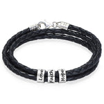 Load image into Gallery viewer, Personalized Braided Leather Bracelet | Purposeful, Gender-Free Jewelry Designed by ZESTLY