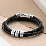 Load image into Gallery viewer, Personalized Braided Leather Bracelet | Purposeful, Gender-Free Jewelry Designed by ZESTLY