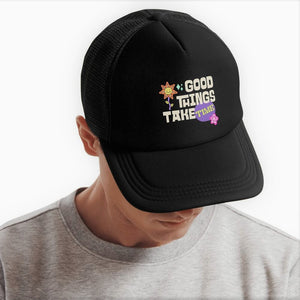 Good Things Take Time Weekend Cap | Purposeful, Gender-Free Hats Designed by ZESTLY