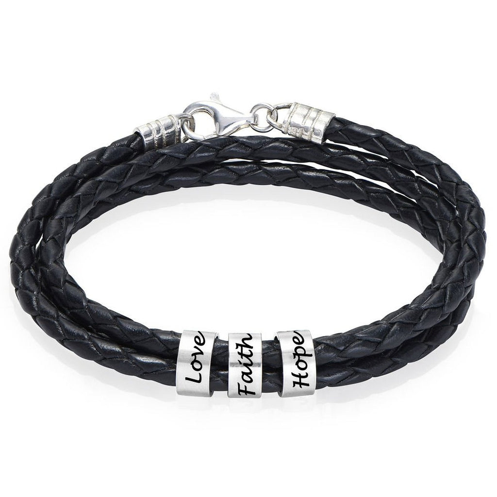 Personalized Braided Leather Bracelet | Purposeful, Gender-Free Jewelry Designed by ZESTLY