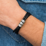 Load image into Gallery viewer, Personalized Braided Leather Bracelet | Purposeful, Gender-Free Jewelry Designed by ZESTLY
