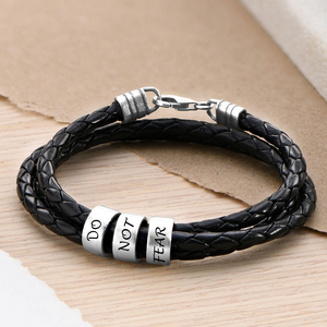 Personalized Braided Leather Bracelet | Purposeful, Gender-Free Jewelry Designed by ZESTLY