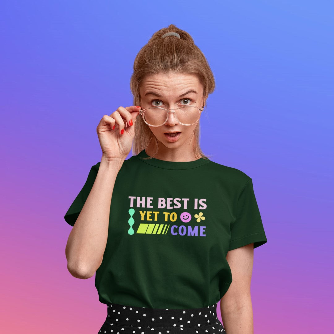 The Best Is Yet To Come Weekend Tee | Purposeful, Gender-Free T-Shirt Designed by ZESTLY