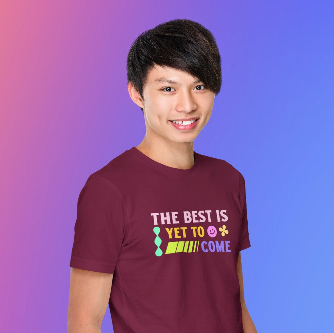 The Best Is Yet To Come Weekend Tee | Purposeful, Gender-Free T-Shirt Designed by ZESTLY