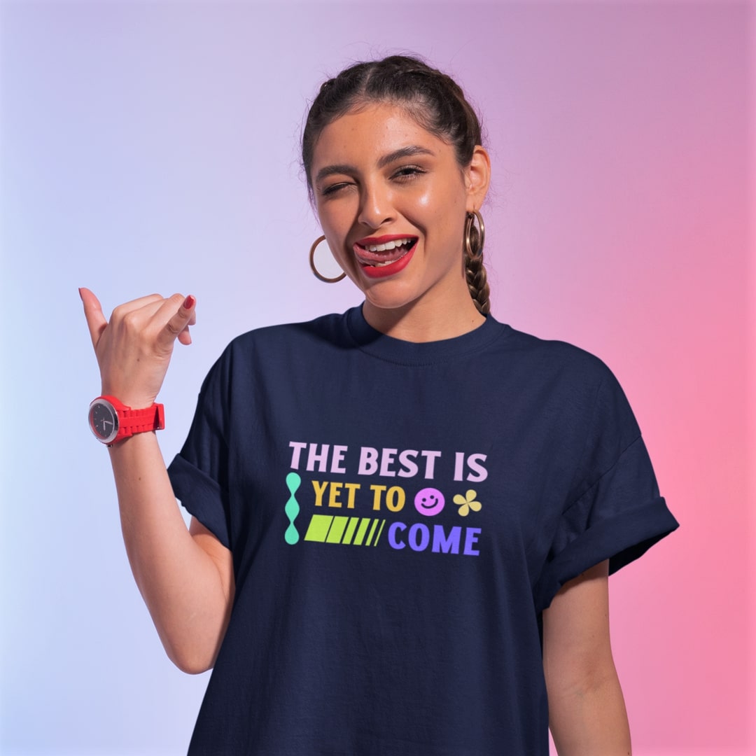 The Best Is Yet To Come Weekend Tee | Purposeful, Gender-Free T-Shirt Designed by ZESTLY