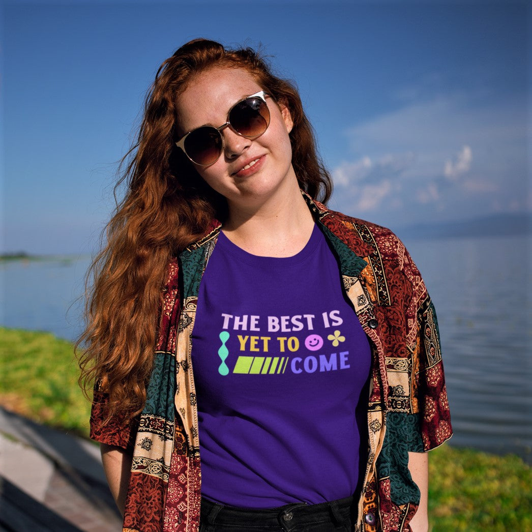 The Best Is Yet To Come Weekend Tee | Purposeful, Gender-Free T-Shirt Designed by ZESTLY